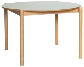 Okrągły stół z litego drewna dębowego ø 115 cm Oblique – Hübsch