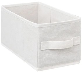 Wąski regał bambusowy TIDY z 4 materiałowymi koszami, wys. 78,5 cm