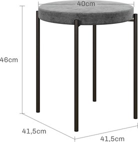 HOMCOM Zestaw 4 hokerów kuchennych aksamitne ciemnoszare do 120 kg stalowy stelaż nowoczesne | Aosom PL