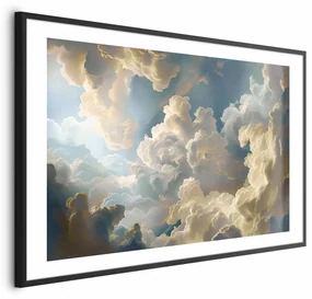 Plakat Słońce i cienie 42x29,7 cm z ramą czarną z marginesem ARTGEIST B