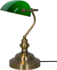 Lampka biurkowa z zielonym kloszem Edes