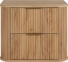 Szafka łazienkowa, dąb Craft, uchwyt złoty, 41,5 x 60 x 51,7 cm