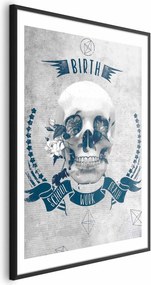 Plakat Life Is Brutal 40x60 cm z ramą czarną z marginesem ARTGEIST B