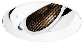 Nowoczesny reflektor wpuszczany biały GU10 AR111 okrągły bez krawędzi - Oneon Honey