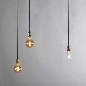Retro lampa wisząca czarna - Granny Frame 3 Retro Oswietlenie wewnetrzne