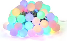 Imprezowe oświetlenie ogrodowe - zewnętrzne, 50 LED pastelowe kolory