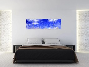Obraz - Obraz olejny, Złote pole (170x50 cm)