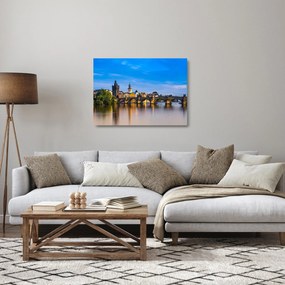 Obraz na szkle - Most Karola (70x50 cm)