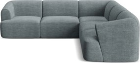 Ciemnoszary sztruksowy narożnik Campi – Cosmopolitan Design