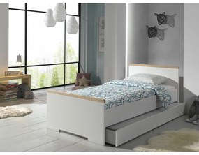Białe łóżko dziecięce 90x200 cm London – Vipack