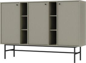 Komoda TORINO - Zielony / Wysokość 108 cm / 158 cm / Bez szuflad