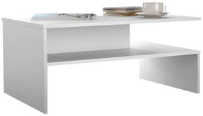 Biała Minimalistyczna Ława Kawowa D8-C70