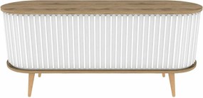 Stolik pod telewizor Stor Oak and White I