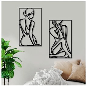 Metalowa dekoracja ścienna 42x70 cm Minimalist Female – Wallity