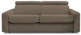 Brązowa rozkładana sofa 215 cm Monaco – Bobochic Paris