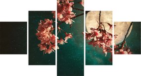 Obraz - Kwiat wiśni podczas pełni (125x70 cm)