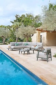 Aluminiowy luksusowy zestaw SAN DIEGO dla 7 osób