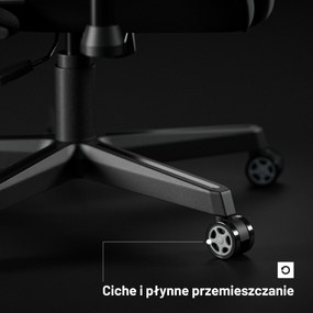 Fotel gamingowy materiałowy szary: Diablo X-Starter