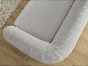 Jasnoszara rozkładana sofa z tkaniny szenilowej 228 cm Neyo – Bobochic Paris