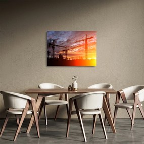 Obraz na szkle - Plac budowy (70x50 cm)