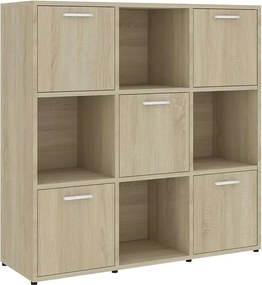 Minimalistyczny Regał Na Książki Dąb Sonoma Z7-F33