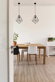 Czarna wisząca pojedyncza lampa R7-C37
