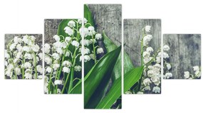 Obraz konwalii (125x70 cm)