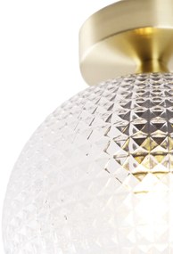 Inteligentna lampa sufitowa w stylu art deco mosiądz w tym Wifi A60 - Sphere ArtDeco Oswietlenie wewnetrzne