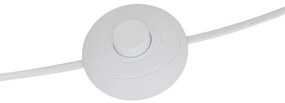 Lampa podłogowa tekstylny klosz RAFA drewniane nogi, Ø 24 x 107 cm