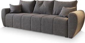 Masseno Sofa MADISON z funkcją spania i pojemnikiem na pościel, Rozkładana sofa - Jasnoszary, SAWANA 21