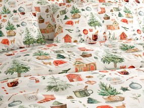 PrzytulneMieszkanie.pl PrzytulneMieszkanie.pl Pościel z mikroflanelu FESTIVE MAGIC biała Rozmiar pościeli: 2 szt 70 x 90 cm | 200 x 220 cm