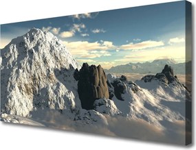Obraz drukowany na płótnie Majestatyczne Pasmo Górskie