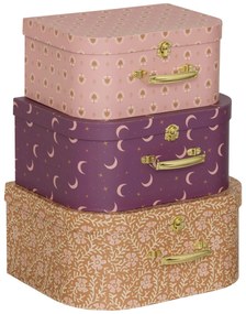 Pudełka kartonowe ozdobne NOMAD, 3 kuferki