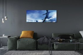 Obraz na płótnie Piłkarz W Blasku Neonów