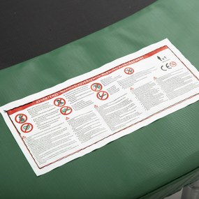 HOMCOM Osłona Sprężyn do Trampoliny 244cm Akcesoria Bezpieczeństwo Zielona | Aosom PL