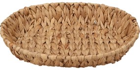 Kosz owalny pleciony z hiacyntu wodnego BRAID, 28 x 35 cm