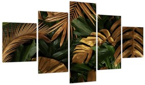 Obraz - Złote liście (125x70 cm)