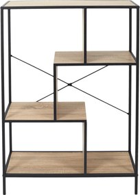 Loftowy regał w kolorze drewna Rack M
