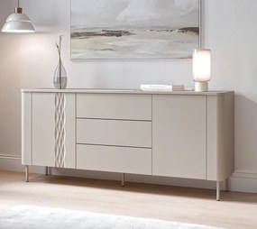 Pojemna komoda z geometrycznym wzorem Tirante KM-1 Halmar, kaszmir