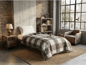 Letnia kołdra CUBE 140x200 cm, szaro-biała