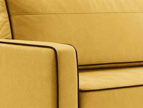 Kanapa Latina 3-osobowa z funkcją spania i pojemnikiem – welurowa sofa DL 190x152, styl skandynawski