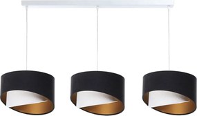 Potrójna lampa wisząca nad stół z białym stelażem R1-K66