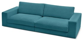 Niebieska sztruksowa sofa 274 cm Leonard – Bobochic Paris