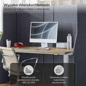 Parawan akustyczny SADIE Carbon Fog 260/145 cm