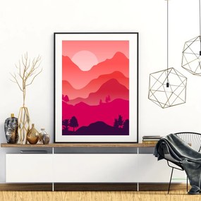 Plakat - Górski krajobraz (A4)