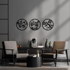 Metalowa dekoracja ścienna Floral – Wallity