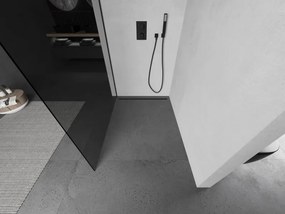Mexen Kioto ścianka prysznicowa Walk-in 100 x 200 cm, grafit 8 mm, czarna - 800-100-101-70-40