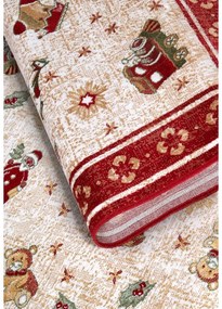 Czerwony dywan z mieszanki bawełny ze świątecznym motywem 160x230 cm Toy's Delight Red Christmas – Villeroy&amp;Boch