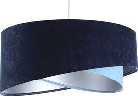 Granatowo-srebrna asymetryczna lampa wisząca - 4S EX994 A6-G35