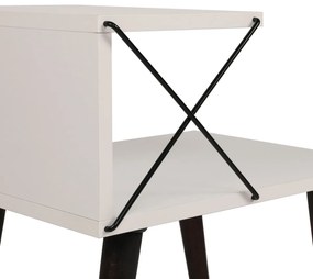 Stolik nocny Cross White